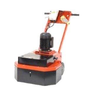 Orange concrete floor grinder
